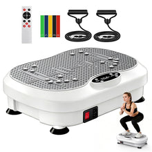 Load image into Gallery viewer, NISILIN Vibration Plate Exercise Machine for Lymphatic Drainage with 200 Levels, Whole Body Fitness Workout Equipment Stand Shake Board Sport Gym for Weight Loss Fat Burner for Women Men (White)