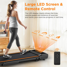Load image into Gallery viewer, Walking Pad with 12% Incline, Under Desk Walking Pad Treadmill - Orange
