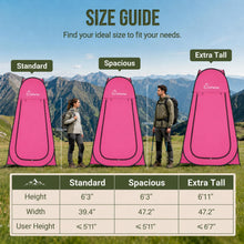 Load image into Gallery viewer, WolfWise Pop Up Shower Tent for Camping Essentials, Compact & Lightweight