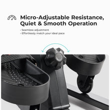 Load image into Gallery viewer, Sunny Health & Fitness Smart Under-Desk Elliptical Trainer, Mini Pedal Equipment for Senior Low-Profile Workout, Cycle Cardio Training at Home/Office, Free SunnyFit App Bluetooth Connect - SF-E324029