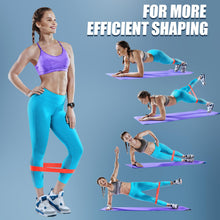 Load image into Gallery viewer, WHATAFIT Resistance Bands, Exercise Bands,Resistance Bands for Working Out, Work Out Bands with Handles for Men and Women Fitness, Strength Training Home Gym Equipment Blue 16PCS
