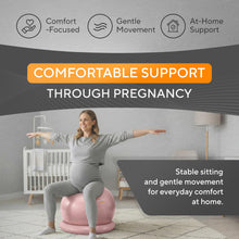 Load image into Gallery viewer, MANTRA SPORTS Yoga Ball Chair - Stability Ball and Exercise with Base for Office Desk Sitting-Pink