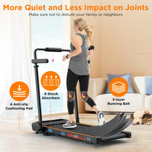 Load image into Gallery viewer, Walking Pad with 12% Incline, Under Desk Walking Pad Treadmill - Orange