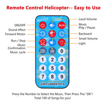 Load image into Gallery viewer, Airplane Toy Infrared Remote Control Plane Toys Helicopter with Lights and Music Aeroplane Toys