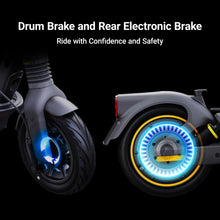 Load image into Gallery viewer, MAX G2 Electric KickScooter, Power by 1000W Motor, Up to 43 Miles Range and 22MPH, w/t 10-inch Tires , Dual Brakes & Suspension
