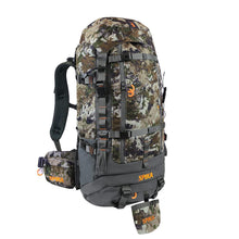 Load image into Gallery viewer, SPIKA Hunting Backpack Internal Frame for Men Waterproof Hunting Pack Camouflage with Rifle Holder Extendable 80L Capacity