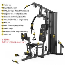 Load image into Gallery viewer, Home Gym SCM-1148L&5003 148LB Multifunctional Full Body Home Gym Equipment