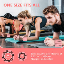 Load image into Gallery viewer, Wrist Weights, Ankle Weights , Adjustable Wrist Weighted Bracelet, Set of 4 (2LB Each) Pink