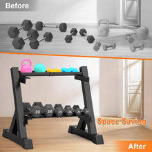 Load image into Gallery viewer, TomCare Dumbbell Rack Stand Only, 2-Tier 33 IN Length Adjustable Weight Rack (Dumbells not included)