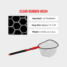 Load image into Gallery viewer, EGO S2 Slider Fishing Landing Net, Large Clear Rubber Mesh, Fishing Net