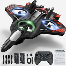 Load image into Gallery viewer, RGIMF Foam Remote Control Airplanes, RC Planes with Light, RC Airplane Fighter Jet