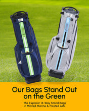Load image into Gallery viewer, 14-Way Linkslite Waterproof Lightweight Golf Stand Bag (Minted Marine)