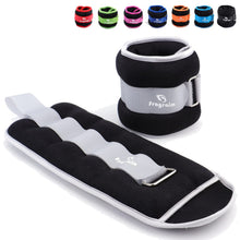 Load image into Gallery viewer, Ankle Weights for Women, Men and Kids - 5 LBS x 2 Strength Training Wrist/Leg/Arm Weight - (Grey)