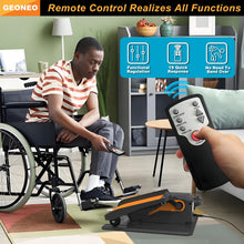 Load image into Gallery viewer, Under Desk Elliptical Machine, Electric Elliptical Exerciser for Senior, Quiet & Small Electric Seated Pedal Exerciser for Home with Monitor, Remote Control & 12 Adjustable Speeds (Orange)