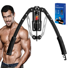 Load image into Gallery viewer, SoftGym Twister Arm Chest Trainer Exerciser Workout Equipment,Adjustable 22-470lbs Hydraulic Power- Black