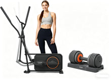 Load image into Gallery viewer, TOUSAINS ET3 Elliptical Trainers (Black+Dumbbell)