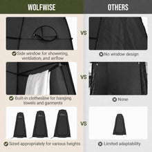Load image into Gallery viewer, WolfWise Pop Up Shower Tent for Camping Essentials, Compact & Lightweight