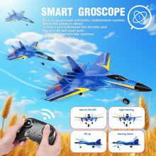 Load image into Gallery viewer, RC Airplane,2.4GHz 2 Channel Remote Control Plane with Gyro Night Lights and 2 Batteries, Easy to Fly