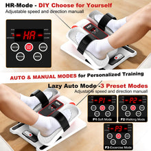 Load image into Gallery viewer, TDH Under Desk Elliptical Machine,Electric Leg Exerciser as Seen on Tv for Seniors Adults,Portable Quiet Pedal Exerciser While Sitting with 12 Adjustable Speed Auto&HR Mode for Home Office (White-PRO)