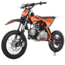 Load image into Gallery viewer, 110cc Dirt Bike with Automatic Transmission, Electric Start,14"/12" Tires! Assembled and Tested! (Orange)