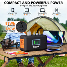 Load image into Gallery viewer, HOWEASY Portable Power Station,120W(240W Peak) Solar Generator