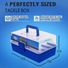Load image into Gallery viewer, Vipfish Large 3-Layer Fishing Tackle Box Lures with Tackle Included 448 Pcs