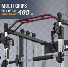 Load image into Gallery viewer, DONOW Smith Machine with Weight Stacks, Power Cage Home Gym System ,Iron Weight Plates 240lbs