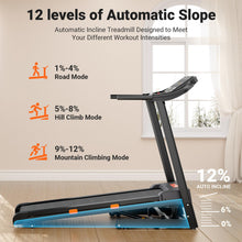 Load image into Gallery viewer, THERUN Incline Treadmill, 0-12% Auto Incline - Orange Black
