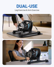 Load image into Gallery viewer, Under Desk Bike Pedal Exerciser - Black & Blue