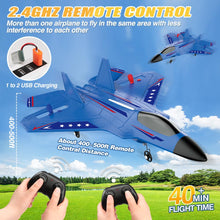 Load image into Gallery viewer, Fremego RC Airplane F22 Fighter Jet for Kids & Adults 2.4GHz Remote Control with Gyro