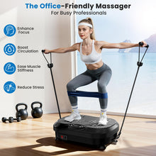 Load image into Gallery viewer, NISILIN Vibration Plate Exercise Machine for Lymphatic Drainage with 200 Levels, Whole Body Fitness Workout Equipment Stand Shake Board Sport Gym for Weight Loss Fat Burner for Women Men (Black)