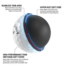 Load image into Gallery viewer, Callaway Golf Chrome Tour X Golf Balls (Triple Track (White)