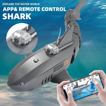 Load image into Gallery viewer, Remote Control Shark with Camera for Kids/Adults, RC Sharks Toys for Swimming Pool, RC Boat with Camera (2 Batteries)