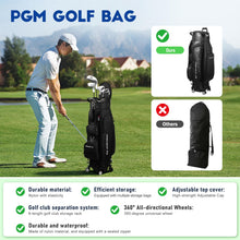 Load image into Gallery viewer, Golf Travel Bag with 360° Swivel Wheels, Retractable Hard Top, Hold 13Clubs