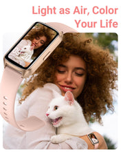 Load image into Gallery viewer, Amzhero Health Fitness Tracker with 24/7 Heart Rate, Blood Oxygen -Pinksand