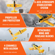 Load image into Gallery viewer, RC Plane, 2.4GHZ 4 Channel RC Airplane with 6-Axis Gyro Stabilizer&2 Batteries, Ready to Fly T28 Trainer Aircraft Plane Toy, RC Glider
