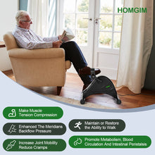 Load image into Gallery viewer, HOMGIM Motorized Mini Exercise Bike Electric Pedal Exerciser (Black)