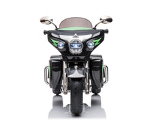 Load image into Gallery viewer, Kids Motorcycle,Ride on Motorcycle, Motorbike for Kids with Key Start /3 Wheels Headlight/Storage Box/Two Motor/Two seat (Black)