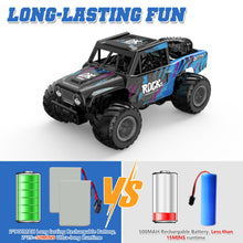 Load image into Gallery viewer, Monster Truck Toys for Boys 4-12 - 1/16 Scale Waterproof Amphibious 4WD RC Car w/ 2 Batteries (50 Min),Q191 Remote Control Car, Blue