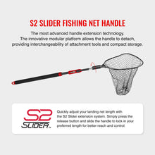 Load image into Gallery viewer, EGO S2 Slider Fishing Landing Net, Large Deep Rubber Mesh, Non-Tangle Mesh