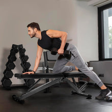 Load image into Gallery viewer, RitFit Adjustable/Foldable Utility Weight Bench for Home Gym, Weightlifting and Strength Training - Bonus Workout Poster with 35 Total Body Exercises