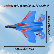 Load image into Gallery viewer, QFCST Foam Remote Control Wireless Airplanes RC Planes, Remote Control Fighter Toys, 2CH 2.4Ghz RC Fighter Jet