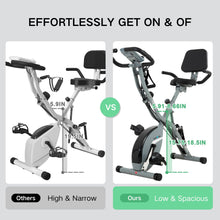Load image into Gallery viewer, BARWING Stationary Exercise Bike for Home Workout, 5 IN 1 Foldable Indoor Cycling Bike App-X2-Grey