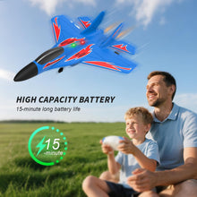 Load image into Gallery viewer, QFCST Foam Remote Control Wireless Airplanes RC Planes, Remote Control Fighter Toys, 2CH 2.4Ghz RC Fighter Jet