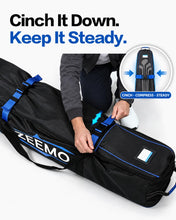 Load image into Gallery viewer, ZEEMO Full-Open Golf Travel Bag for Airlines, Wheeled Club Carrier Bag