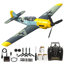 Load image into Gallery viewer, Remote Control RTF Airplane, 4 Channel 6-Axis Gyro Park Flyer RC Plane BF109, WW2 Warbird Aircraft Toy Gift for Adults & Kids