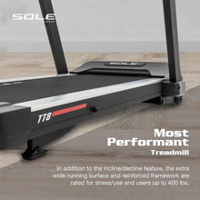 Load image into Gallery viewer, Sole Fitness TT8 Treadmill - White Back-lit
