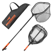Load image into Gallery viewer, KastKing Brutus Fishing Landing Net with Boat Hook, PVC Mesh