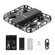 Load image into Gallery viewer, Drone with Camera, Self-Flying Camera Drone with Follow Me Mode, Foldable Mini Drone, Hands-Free Control Black (Combo)