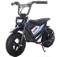 Load image into Gallery viewer, X-PRO XP250E 250W 24V Electric Dirt Bike with Chain Drive! 6.5" Wheels! Rear Disc Brakes! (Blue)